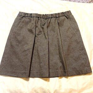 Madewell Black and Gold Textured skirt  Medium